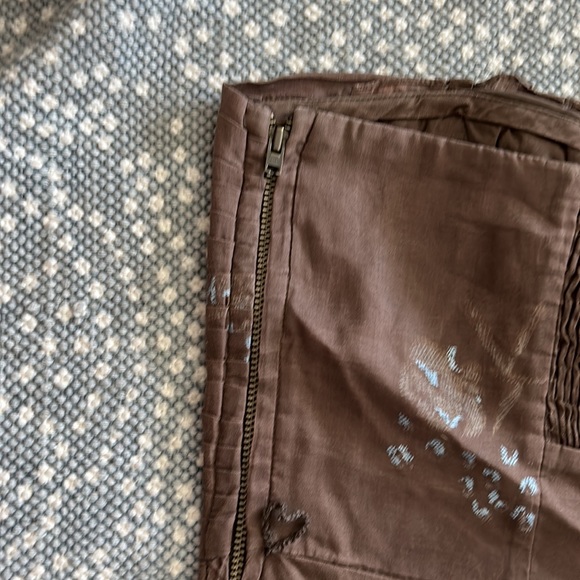 Anthropologie Strapless with Gold Sash tie. Beautiful Size 2 - Picture 6 of 9